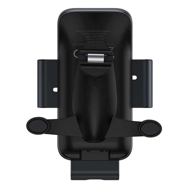 Держатель автомобильный BASEUS Smart Solar Power Wireless (на солнечных батареях), черный