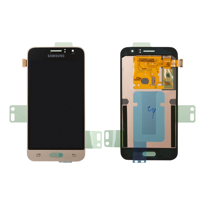 Дисплей Samsung J120F Galaxy J1 2016 в сборе с тачскрином, Золото (копия TFT яркость регулируется)