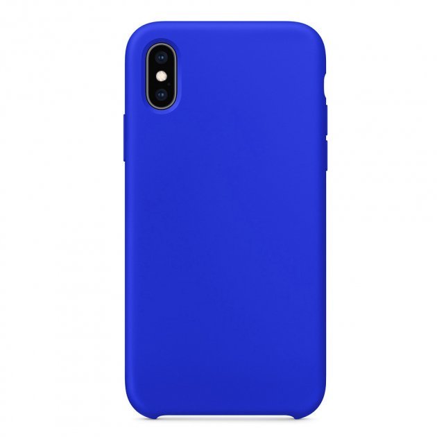 Чехол силиконовый гладкий Soft Touch iPhone X/ XS, ультрамарин №40