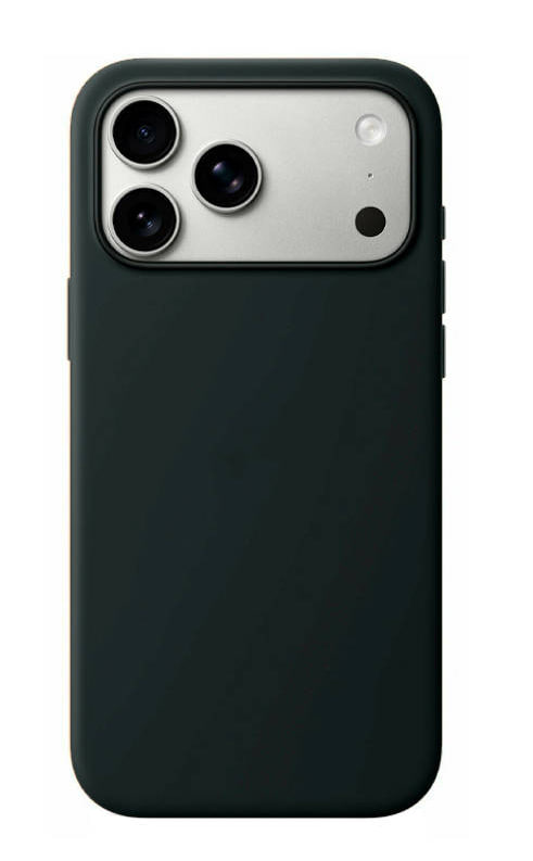 Чехол силиконовый гладкий Soft Touch MagSafe iPhone 17 Pro, чёрный