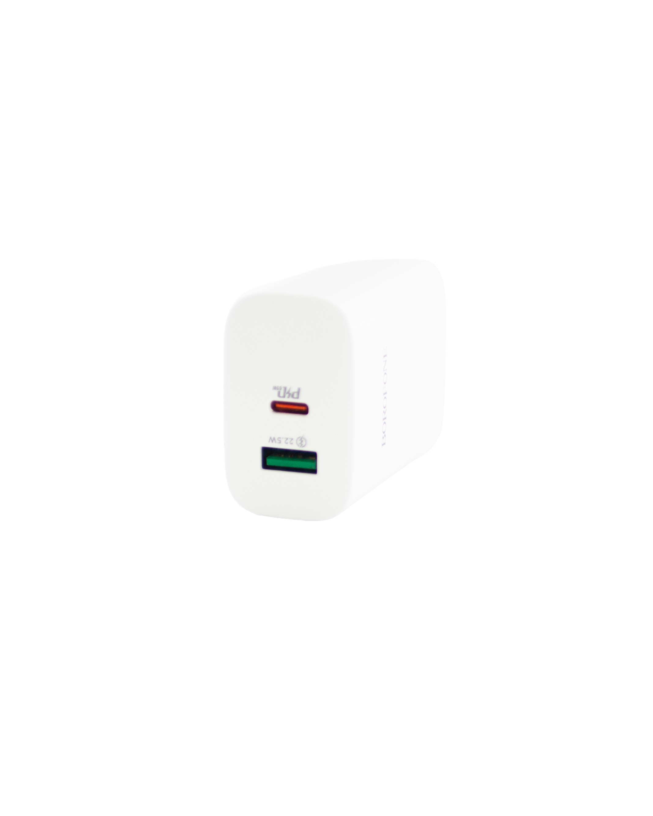 Сетевой адаптер BOROFONE BN10 Sunlight (USB-C 65W, USB 22.5W) без кабеля, белый