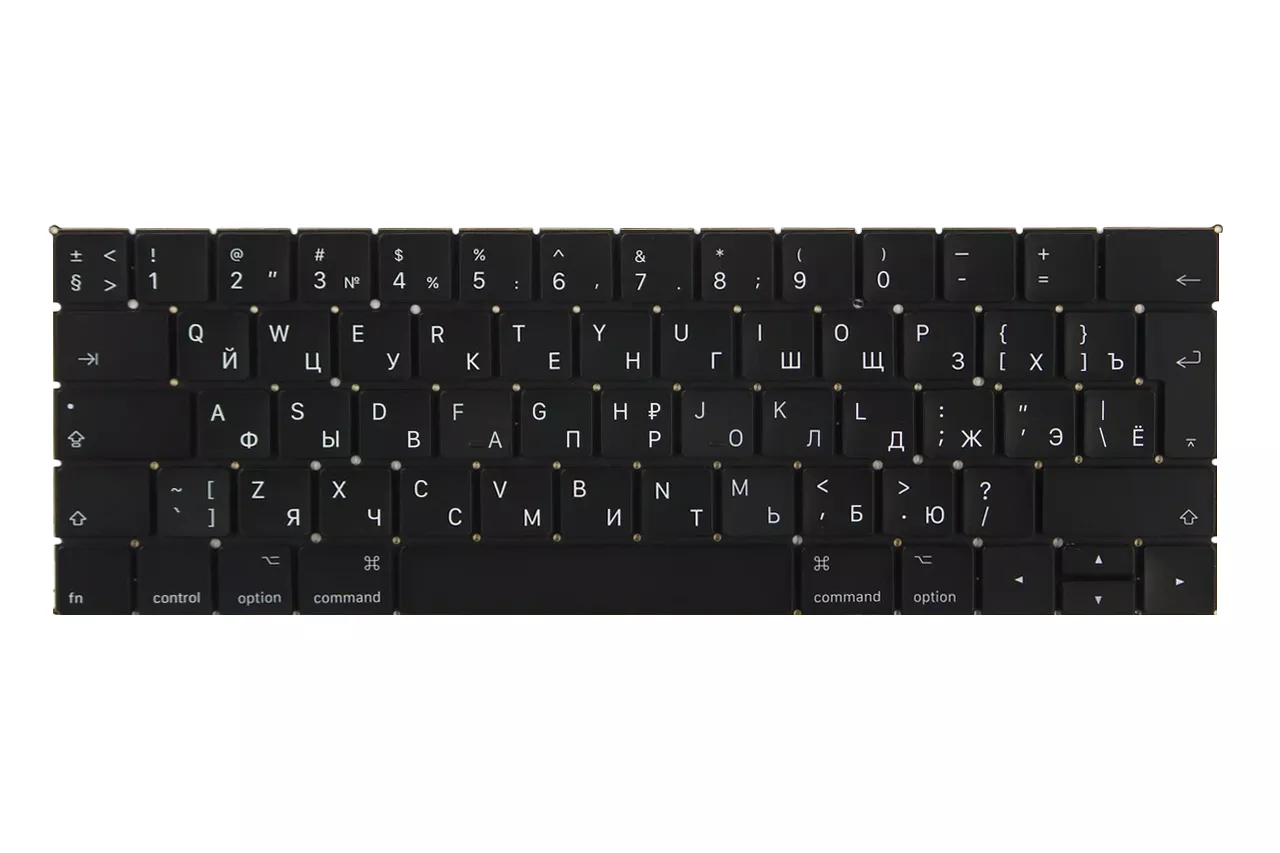 Клавиатура MacBook Pro 13" Retina A1989/A1990 Г-образный Enter (ISO) RUS (Org)