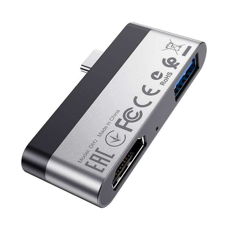 Разветвитель USB HUB Type-C (M) --> HDMI + USB3.0 BOROFONE DH2