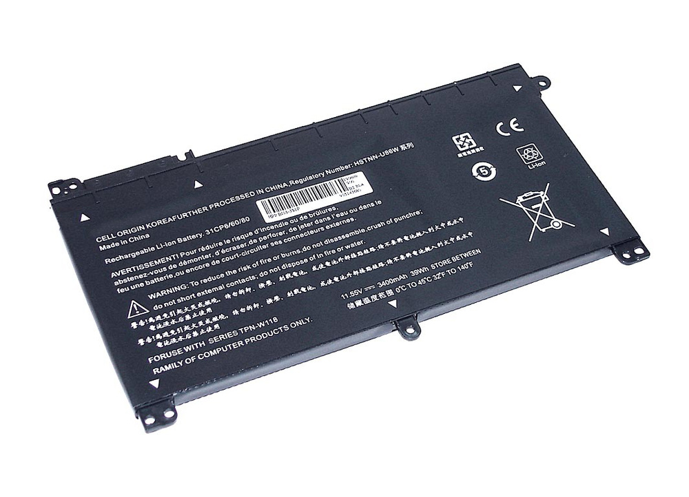 АКБ BI03-3S1P для ноутбука HP Pavilion x360 11.55V 3400mAh (OEM) черная