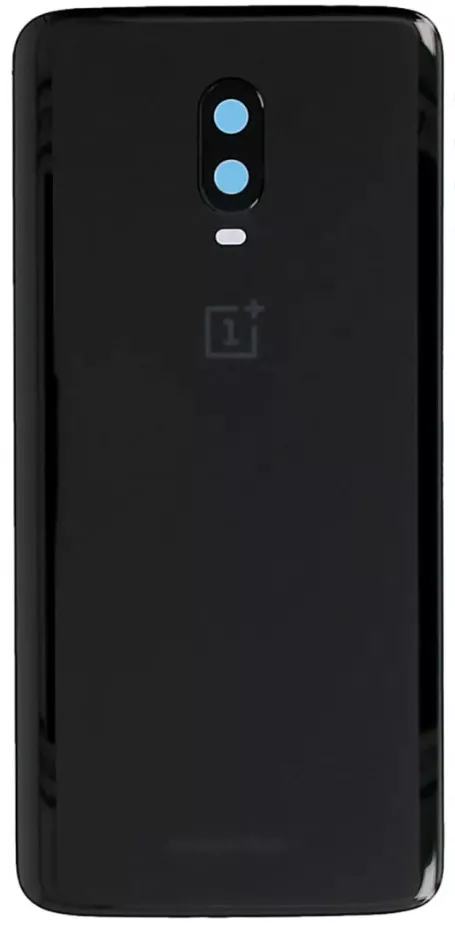 Задняя крышка в сборе со стеклом камеры OnePlus 6T (Черный) Premium (Org)
