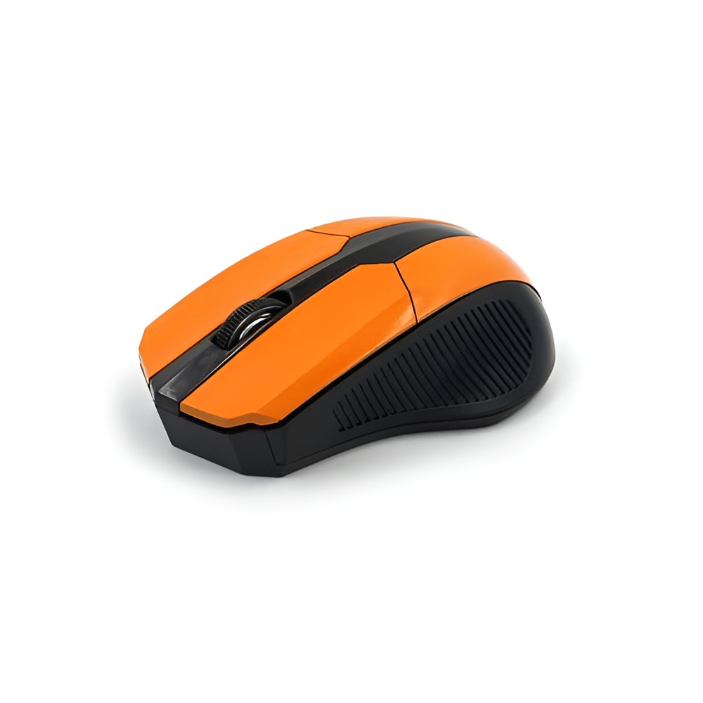 Мышь компьютерная беспроводная Mirex W3009ORN, черно-оранжевый