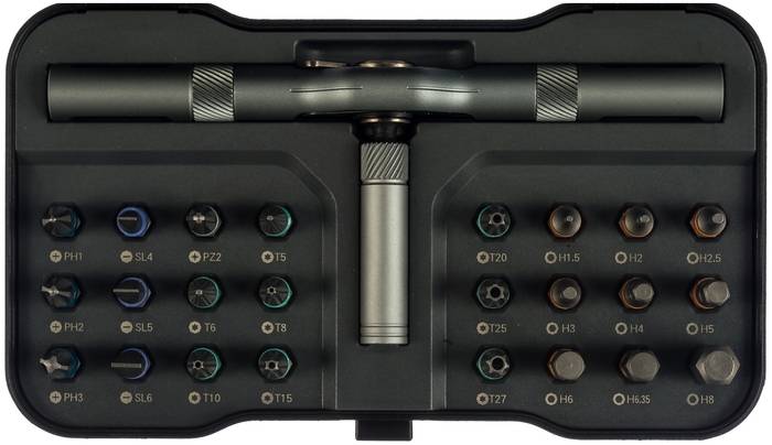 Набор инструментов Duka RS-1 (24 в 1) с битами и отверткой в кейсе