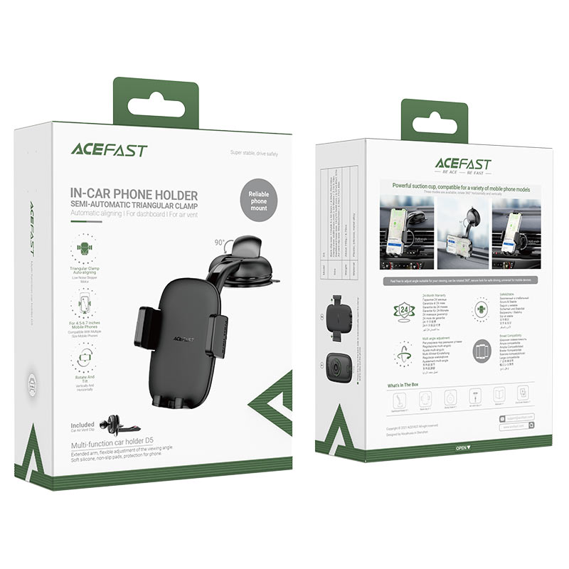 Держатель автомобильный ACEFAST D5 Multifunctional car holder, черный