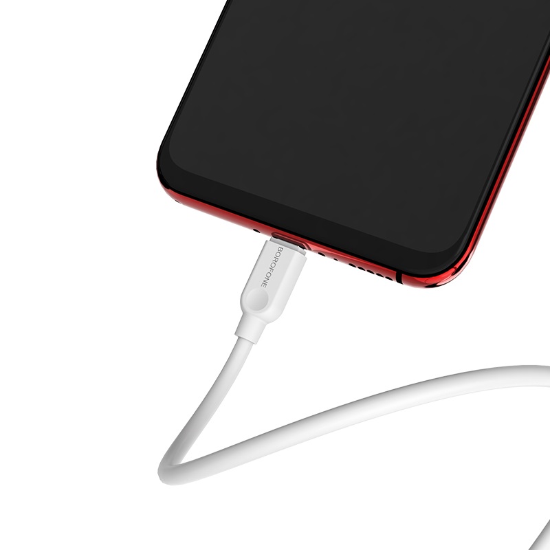 USB кабель micro USB BOROFONE BX14 LinkJet (100см), белый