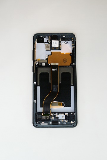 Дисплей Samsung G985F Galaxy S20+/ S20 Plus в сборе с тачскрином и рамкой, Черный (OR100%)