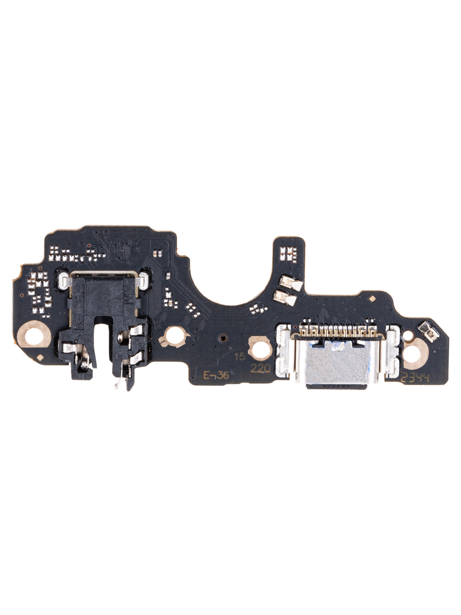 Шлейф Realme C67 4G плата на разъем зарядки, разъем гарнитуры и микрофон (Org)