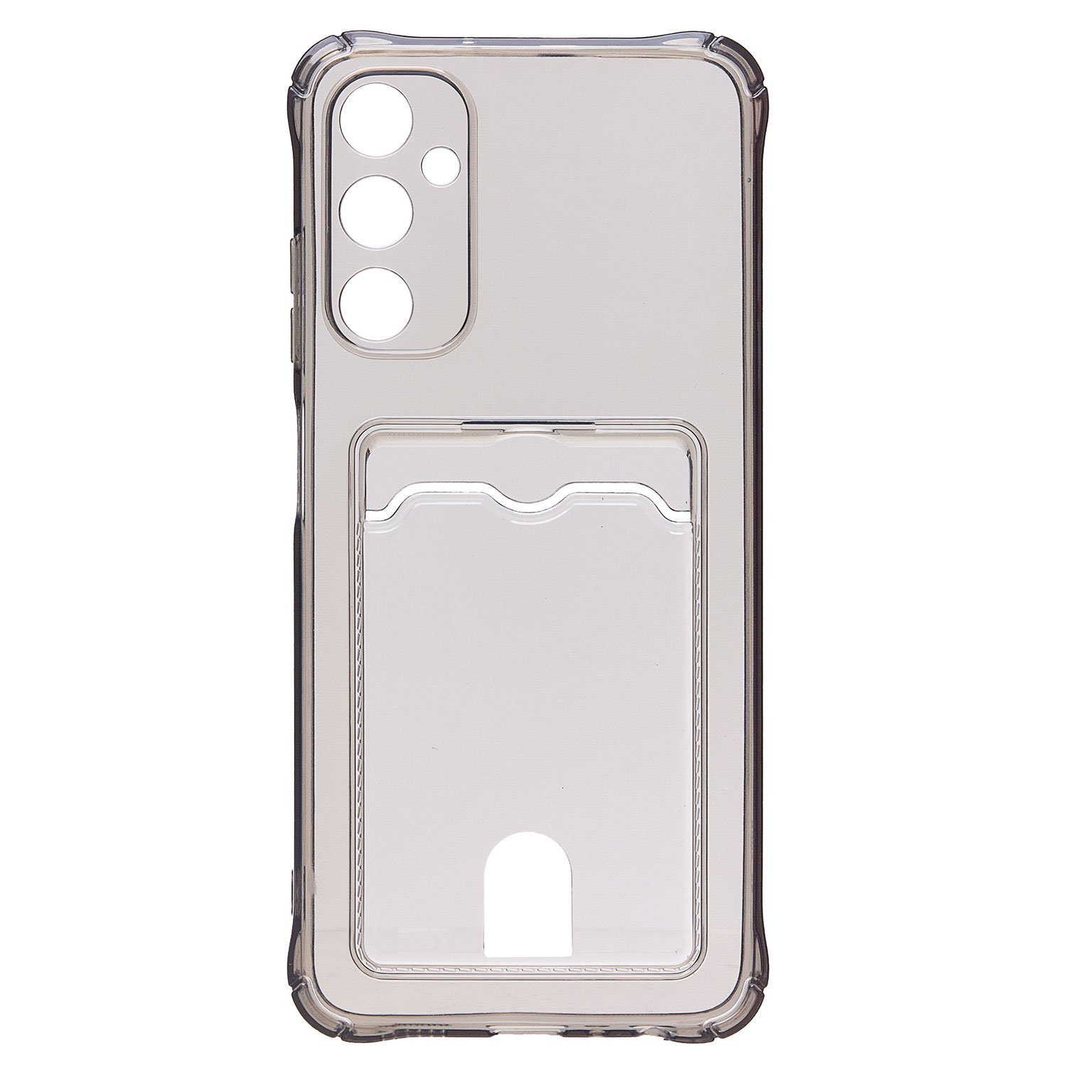 Чехол силиконовый с визитницей Samsung A05S SM-A057 черный