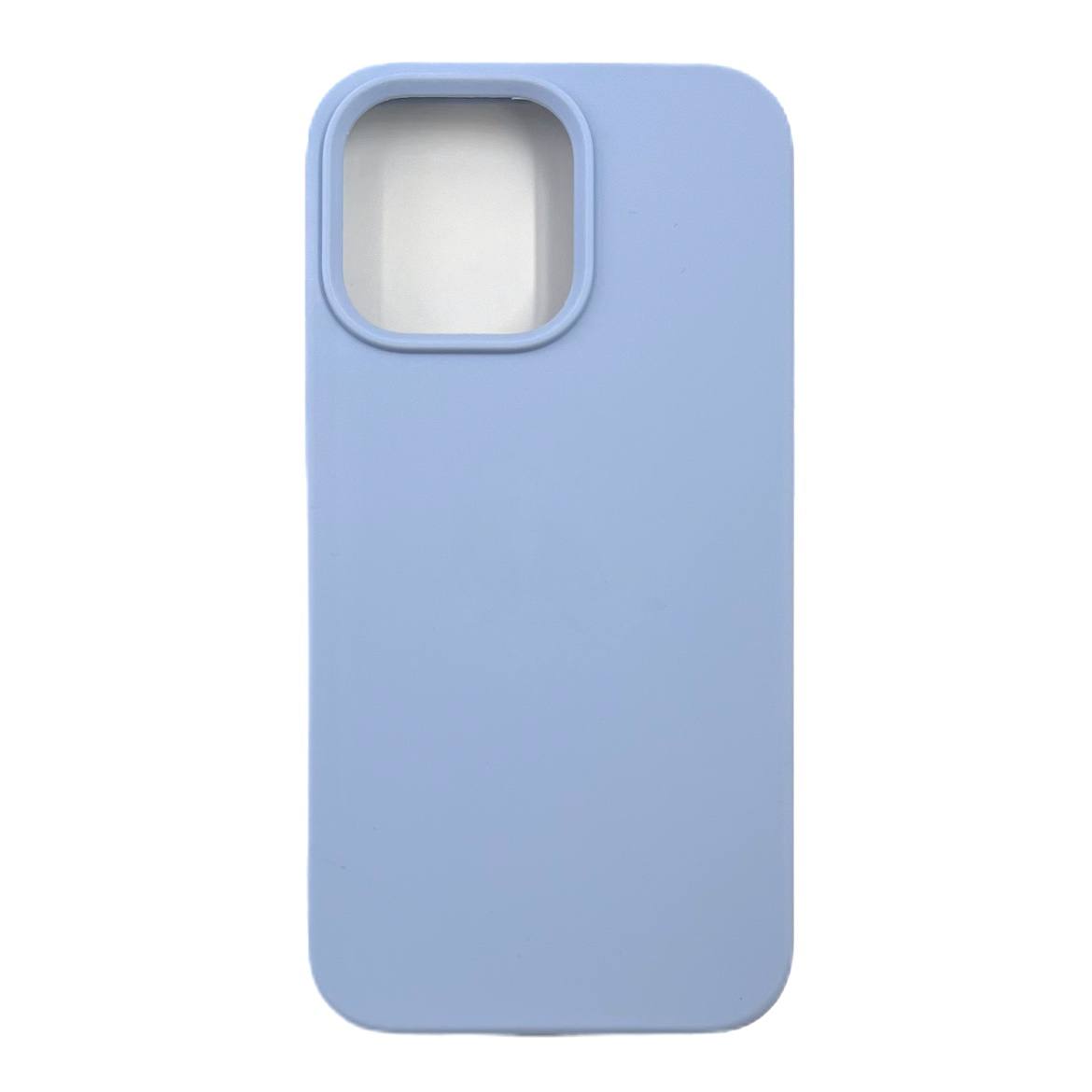 Чехол силиконовый гладкий Soft Touch iPhone 13 Pro, светло-голубой №45 (закрытый низ)