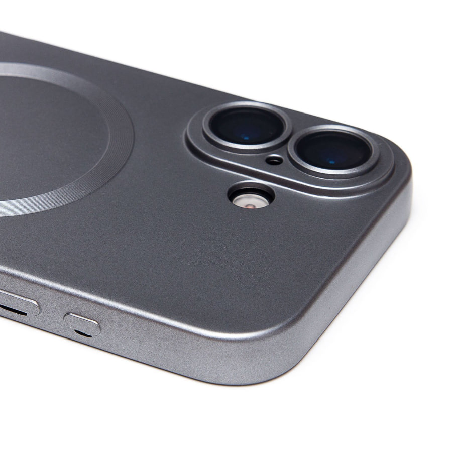 Чехол силиконовый MagSafe Matte iPhone 17, серый