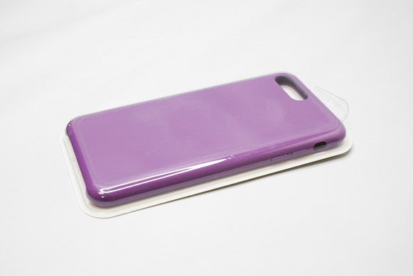 Чехол силиконовый гладкий Soft Touch iPhone 7 Plus/ 8 Plus, сливовый (№45)