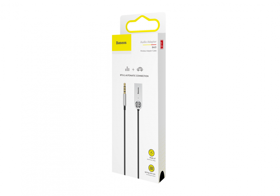Bluetooth Car Receiver Wireless Baseus адаптер для автомагнитолы Jack3.5mm/ V5,0