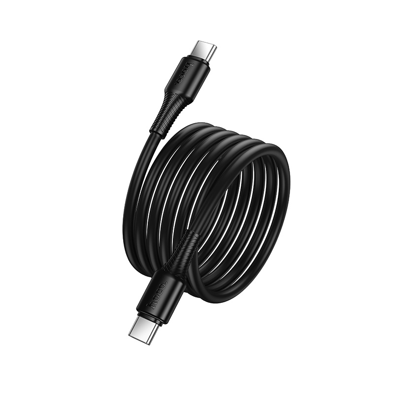 USB-C кабель HOCO X120 Beneficio Type-С to Type-С PD 60W (3A, 1м), черный