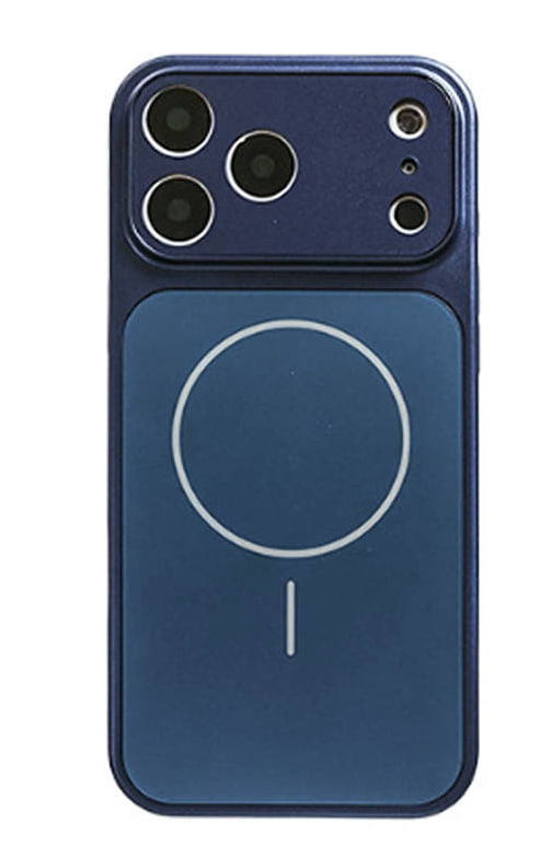 Чехол пластиковый с защитой камер MagSafe YH Original design Phone 17 Pro Max, тёмно-синий