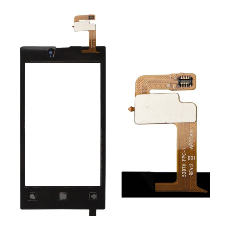 Тачскрин Nokia 520 Lumia в сборе с рамкой, Черный (Оригинал Китай)