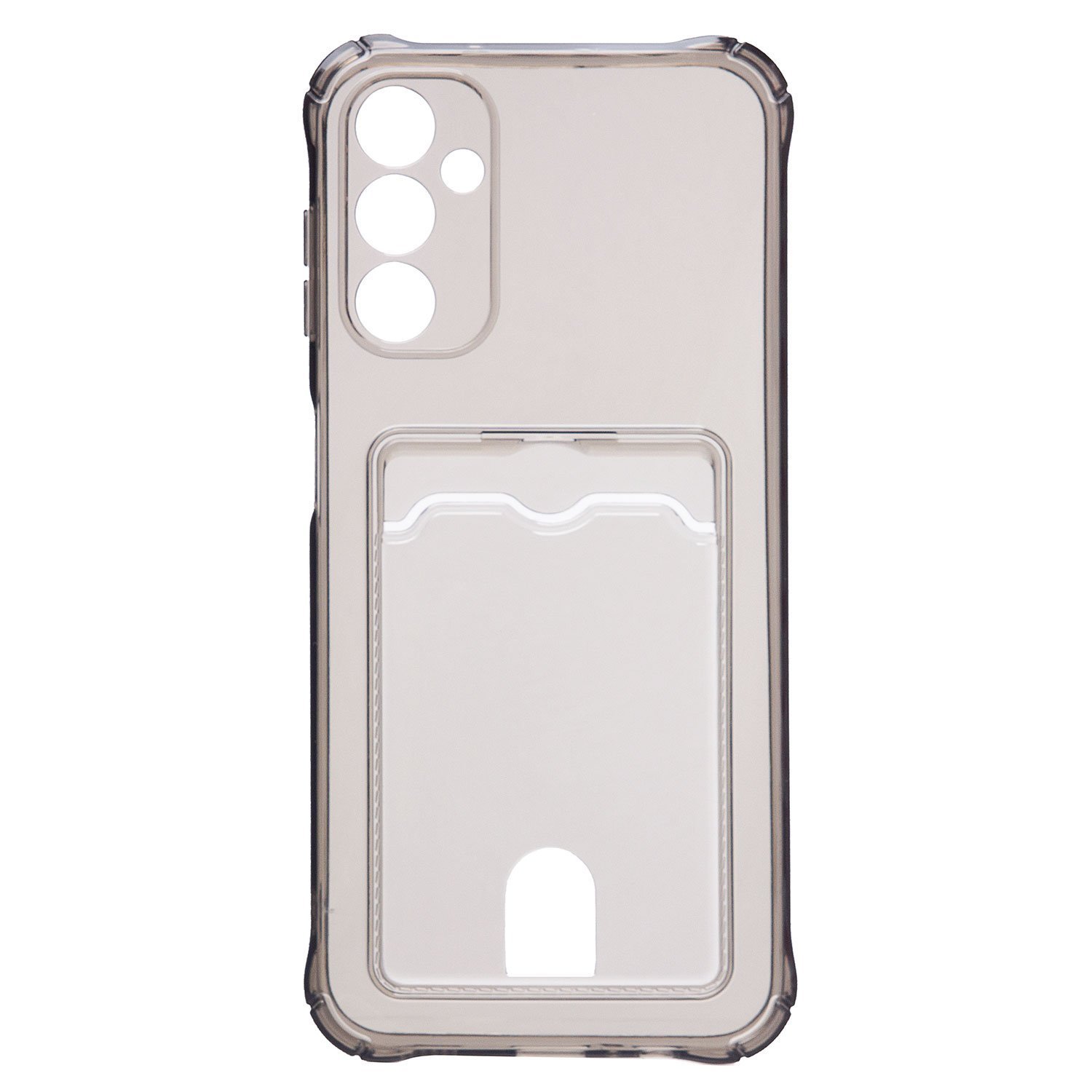 Чехол силиконовый с визитницей Samsung A14 4G/ A14 5G SM-A145/ A146 черный