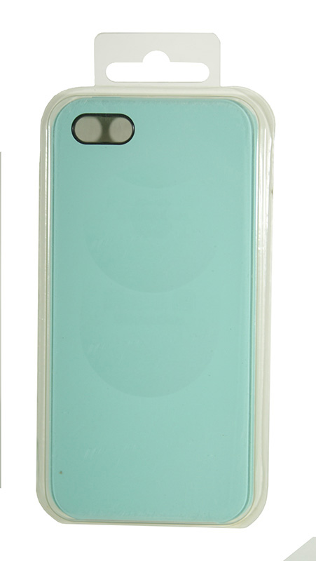 Чехол силиконовый гладкий Soft Touch iPhone 5/ 5S/ SE, мятный №21