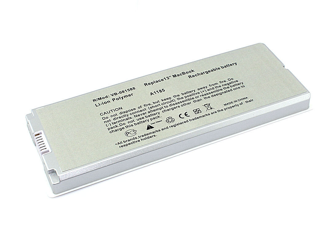 АКБ для ноутбука Apple MacBook 13" A1185 55Wh белая (Org)