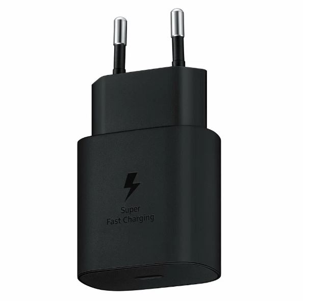 Сетевой адаптер для Samsung 25W USB-C,to USB-C Cable Orig, черный (упаковка)
