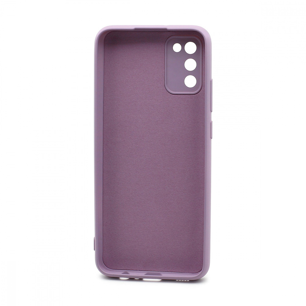 Чехол силиконовый гладкий Soft Touch Samsung A02S/ M02S, фиолетовый