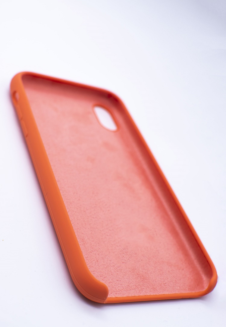 Чехол силиконовый гладкий Soft Touch iPhone XR, кораллово-оранжевый №42