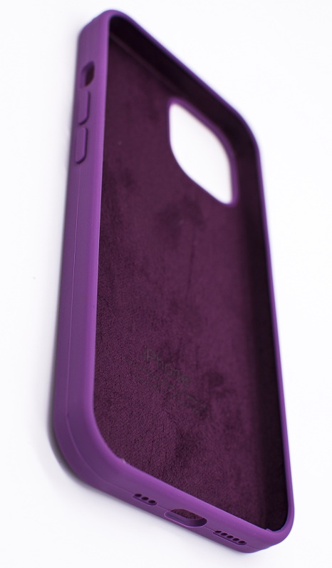 Чехол силиконовый гладкий Soft Touch iPhone 13 mini, фиолетовый №30 (закрытый низ)