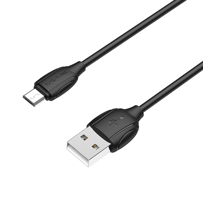 USB кабель micro USB BOROFONE BX19 Benefit (100см), черный