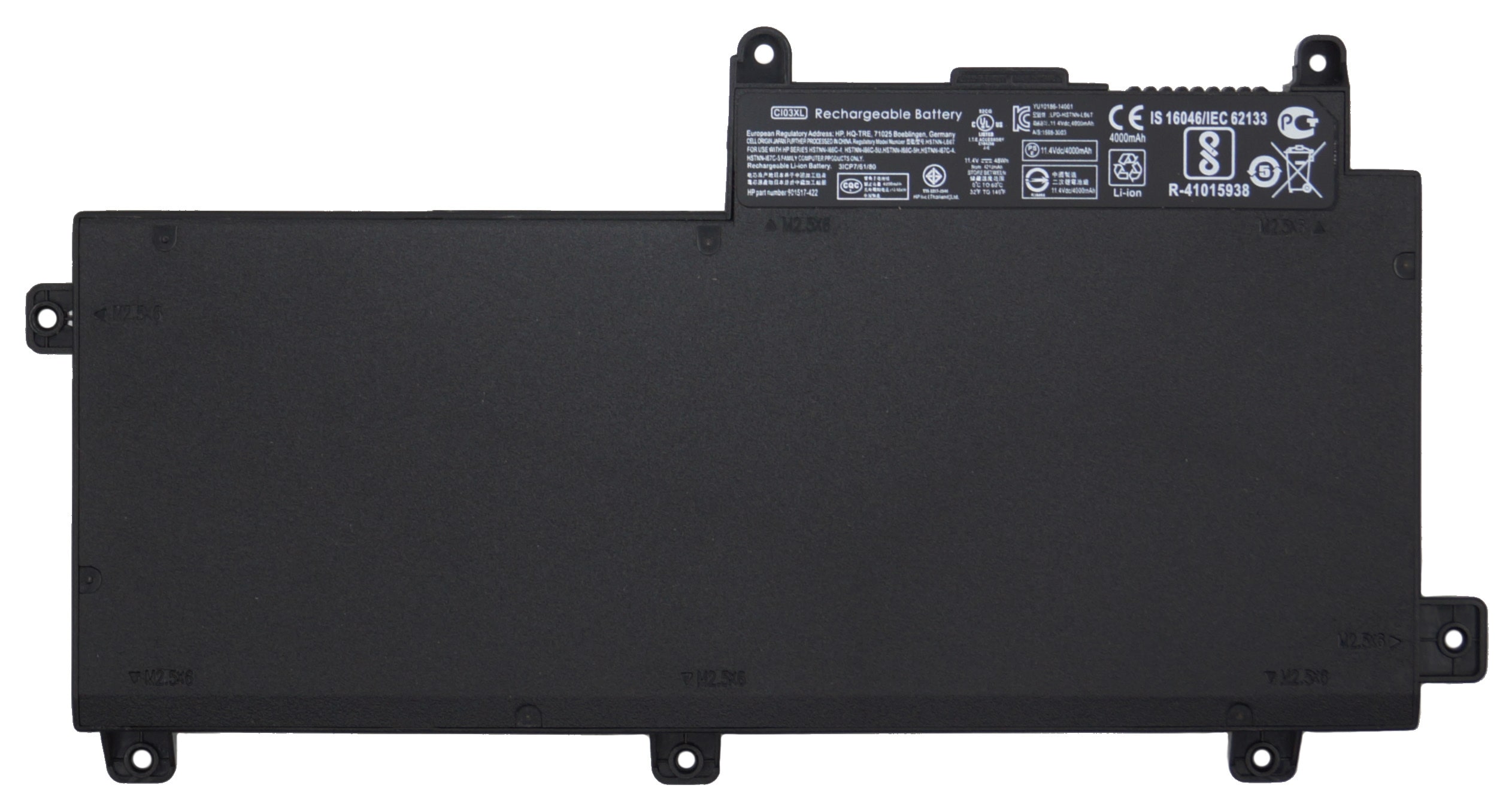 АКБ CI03 для ноутбука HP ProBook 640 11.4V 48Wh (OEM) черная