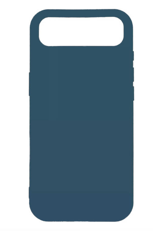 Чехол силиконовый гладкий Soft Touch iPhone 17 Air, полночный-зеленый (закрытый низ)