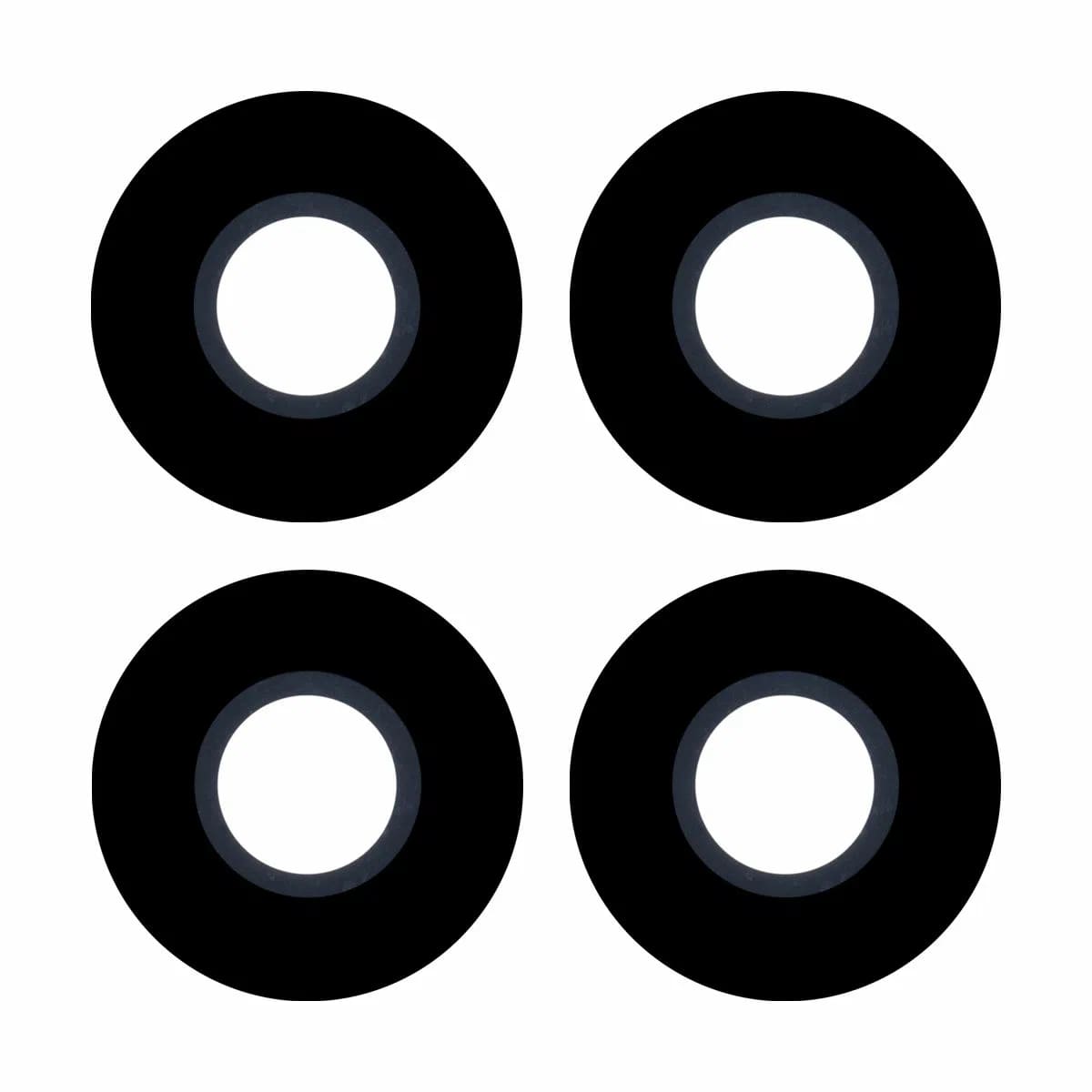 Стекло камеры Huawei Honor X8A (CRT-LX1) (в комплект 4 шт.) Черный