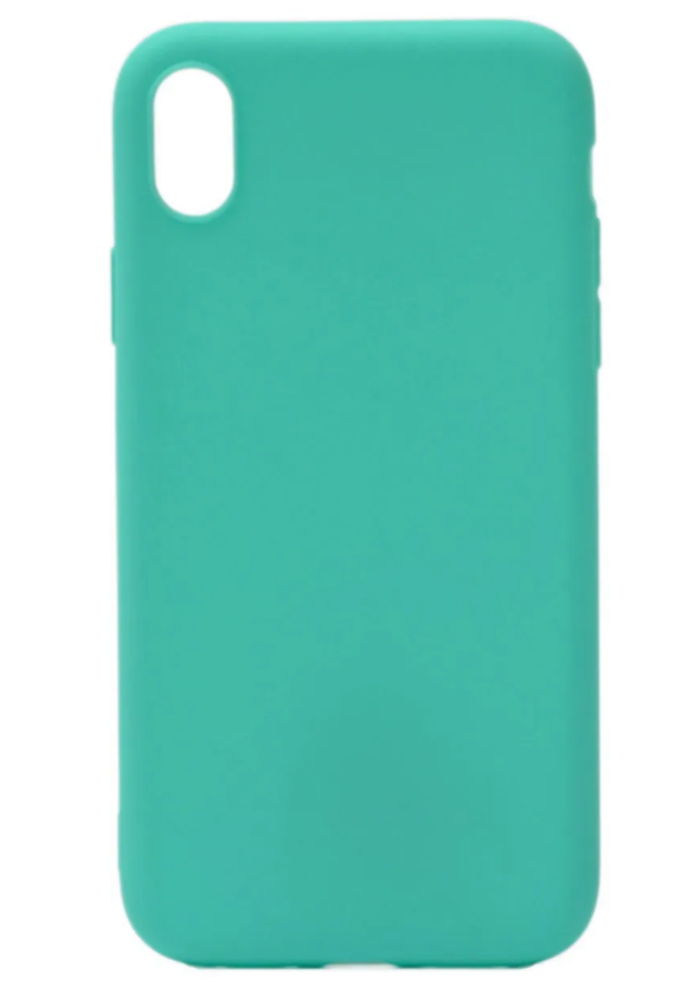 Чехол силиконовый гладкий Soft Touch iPhone XS Max, мятный №21