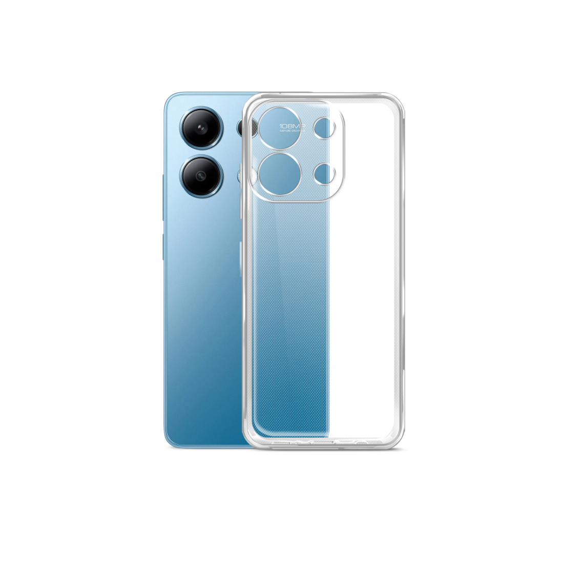 Чехол силиконовый прозрачный 0,3мм Xiaomi Redmi Note 13