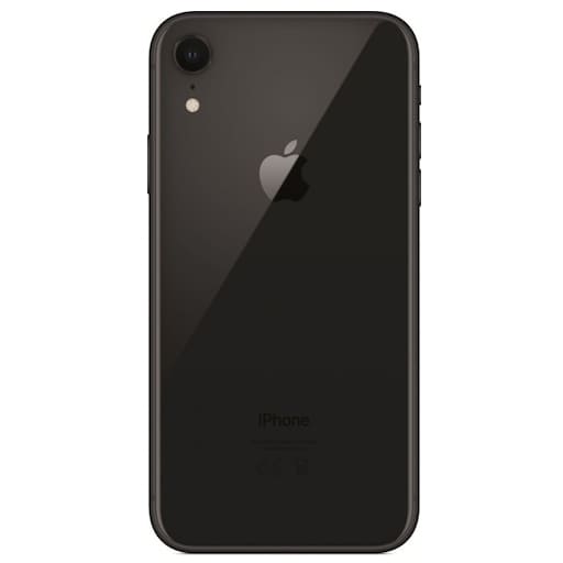 Задняя крышка iPhone XR стеклянная, легкая установка, черный, (литое стекло) (Org) (CE)