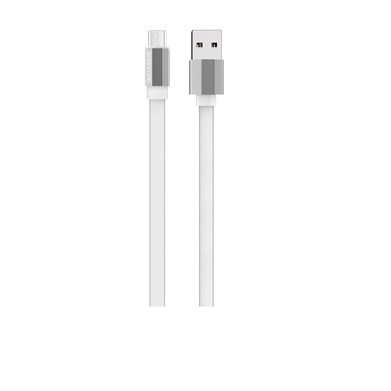 USB кабель micro USB BOROFONE BU8 Glory (100см), белый