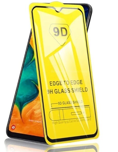 Защитное стекло Samsung A22 5G/ A22S 5G/ A14 полное покрытие, черное