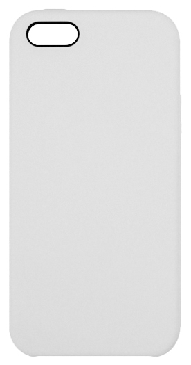 Чехол силиконовый гладкий Soft Touch iPhone 5/ 5S/ SE, белый (без логотипа)