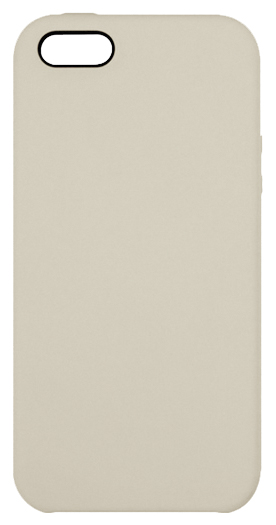 Чехол силиконовый гладкий Soft Touch iPhone 5/ 5S/ SE, бежевый (без логотипа)