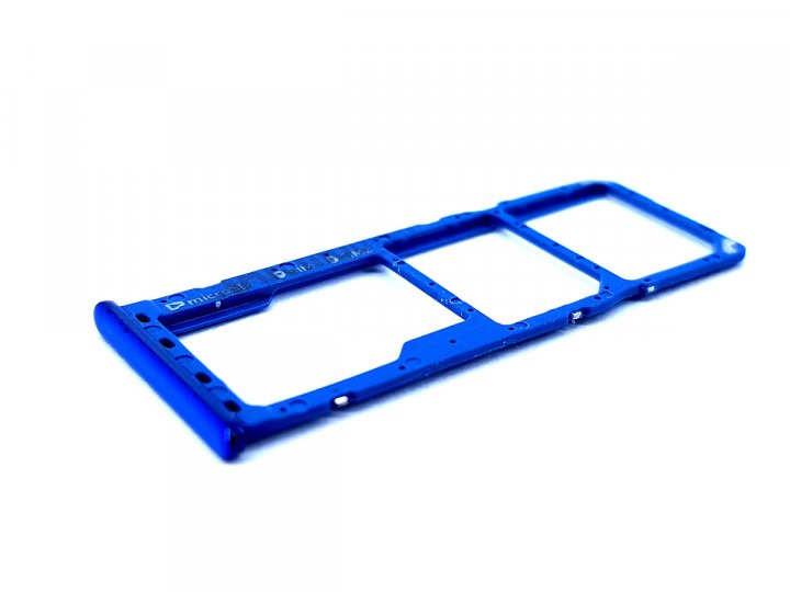 Держатель Sim Samsung A750 (A7 2018), синий
