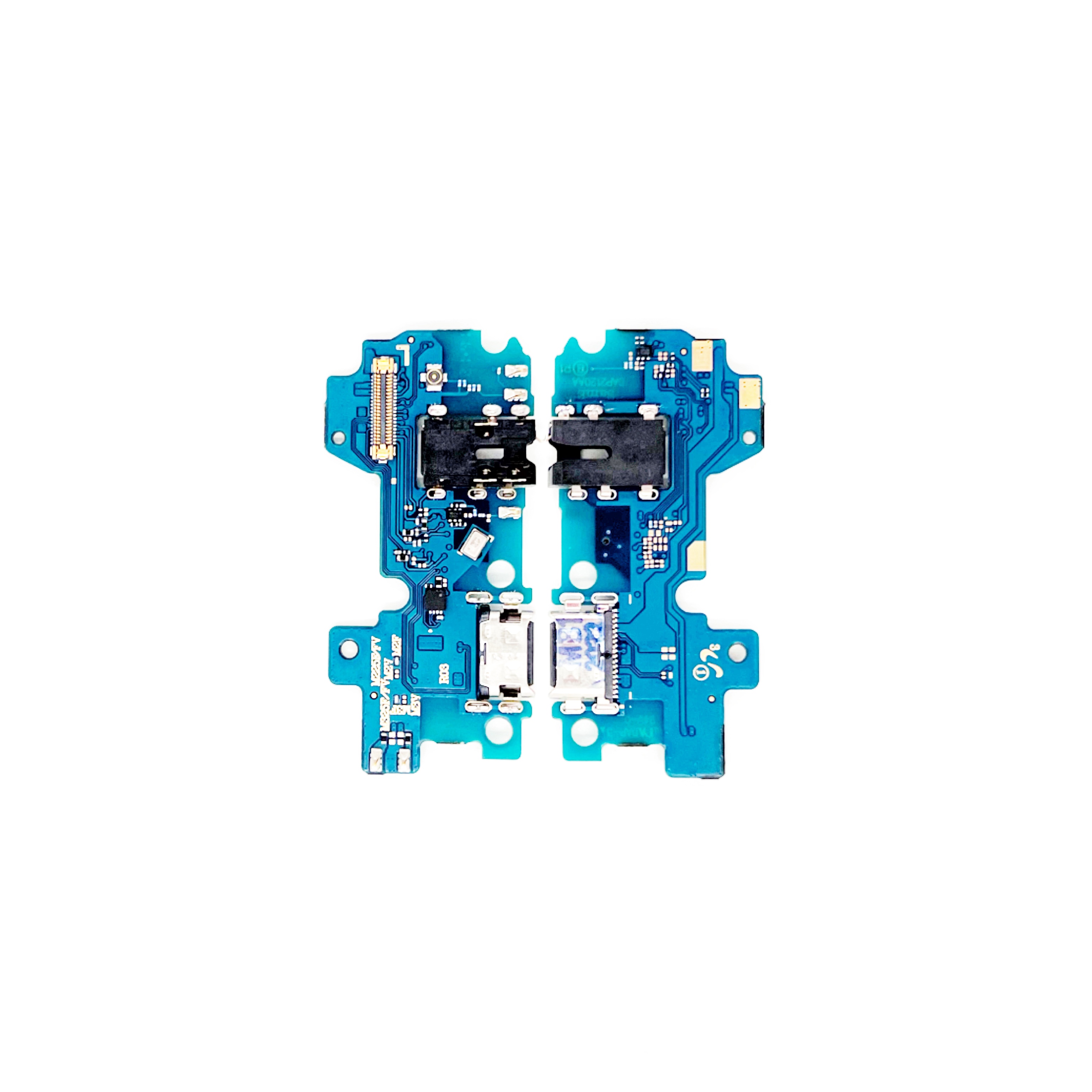 Шлейф Samsung M325/ 225F (M32/ M22) с разъемом зарядки, разъемом гарнитуры и микрофоном