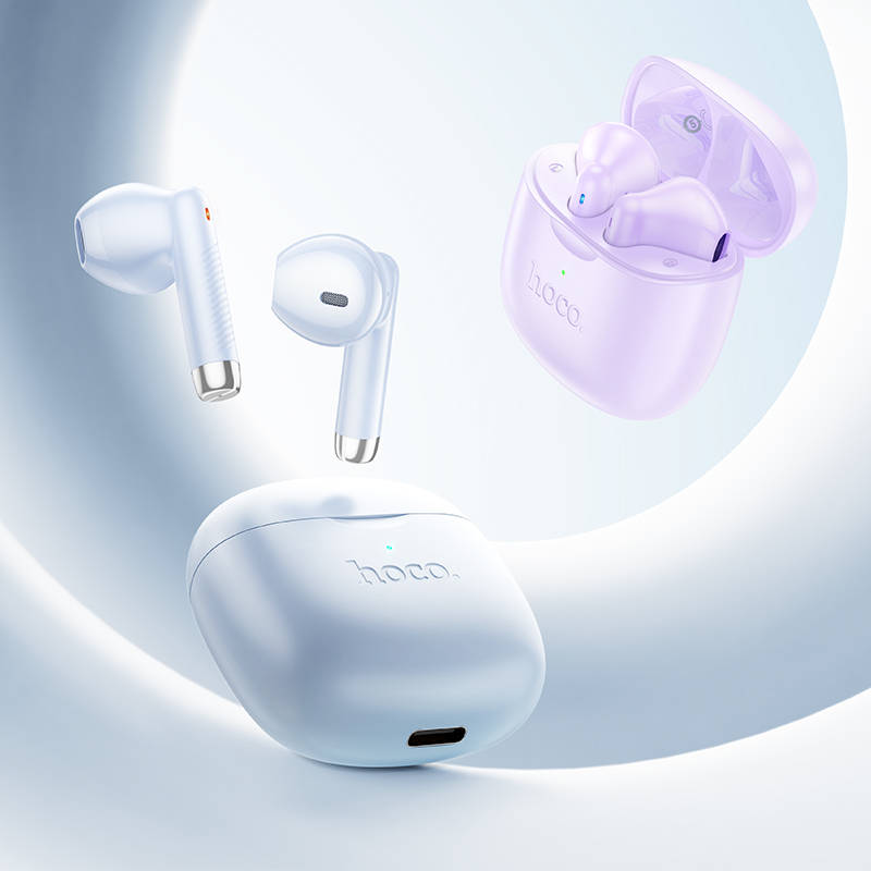 Беспроводные наушники HOCO EW201 true wireless sleep BT headset, фиолетовый