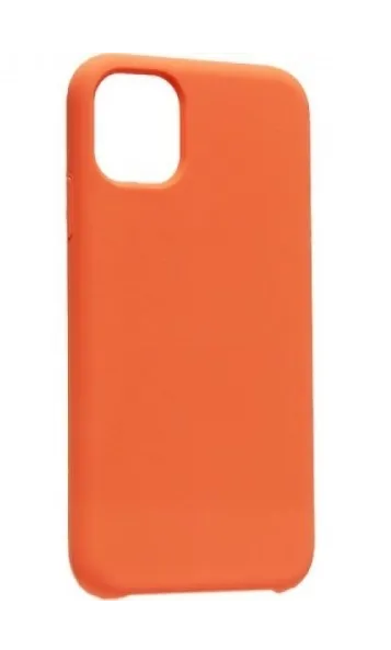 Чехол силиконовый гладкий Soft Touch iPhone 11 Pro Max, кораллово-оранжевый №42