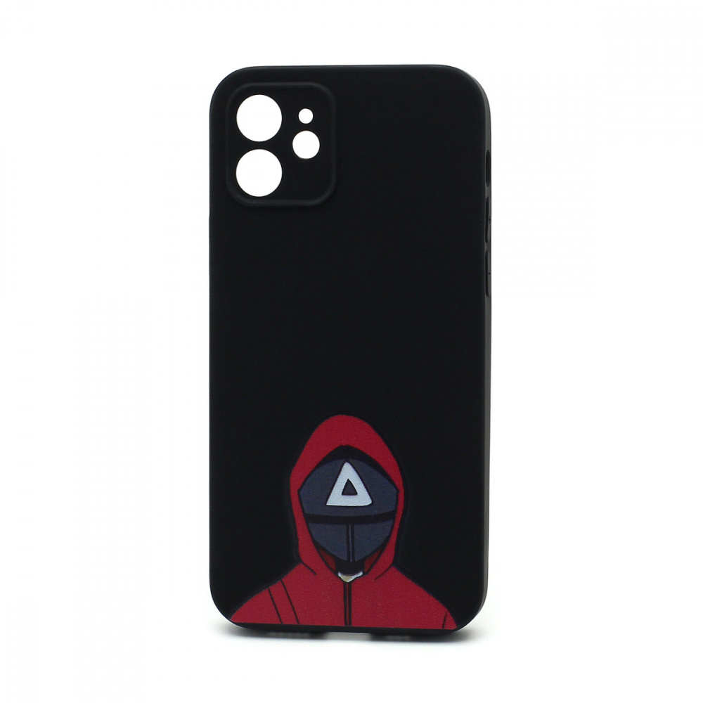 Чехол силиконовый Squid game 2 iPhone 12 рисунок №001