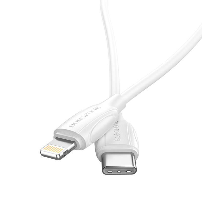 USB-C кабель BOROFONE BX19 Type-C to Lightning PD20W (3.0A, 100см), белый