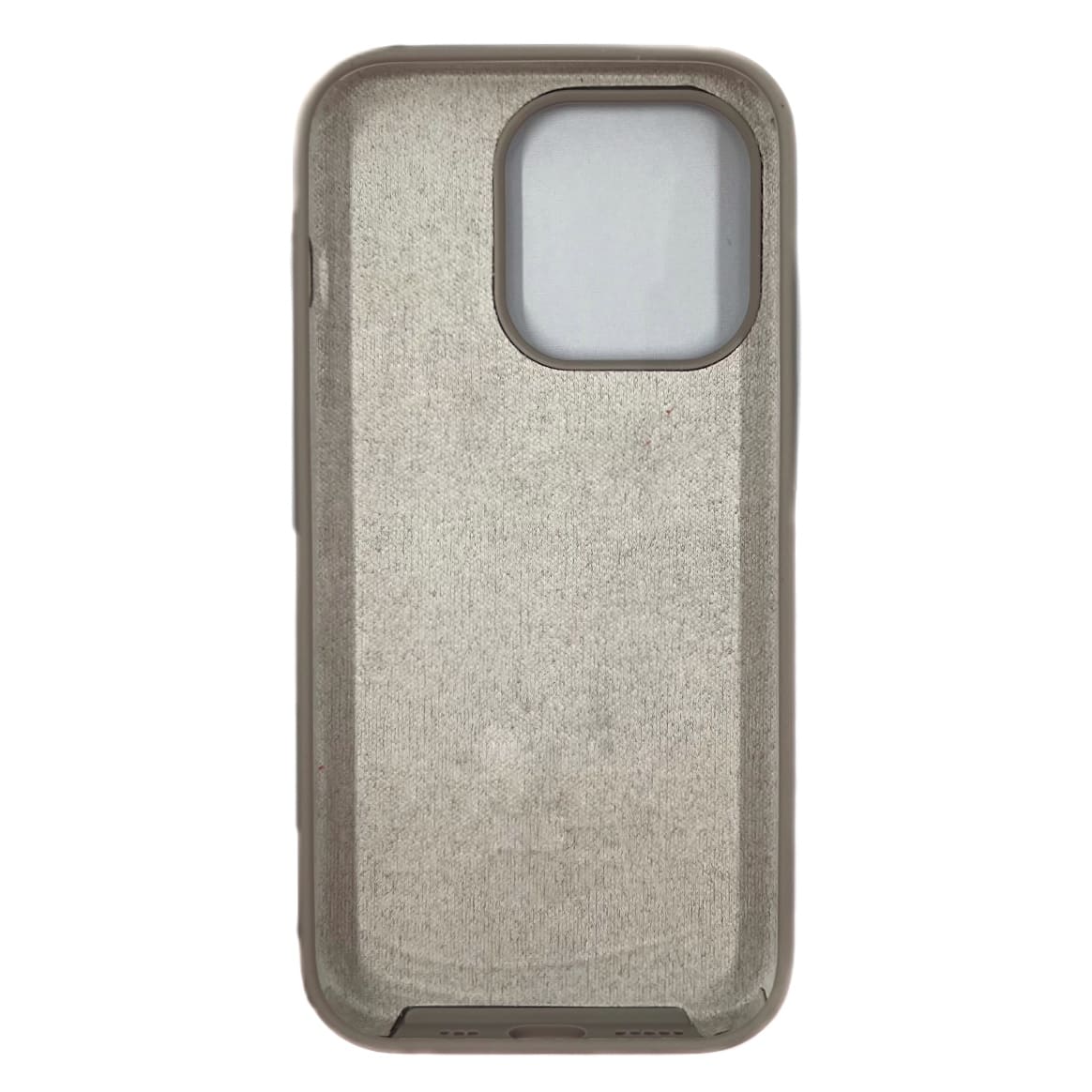 Чехол силиконовый гладкий Soft Touch iPhone 14 Pro, серый №23 (закрытый низ)