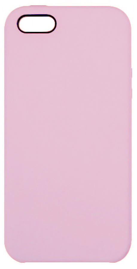 Чехол силиконовый гладкий Soft Touch iPhone 5/ 5S/ SE, розовый (без логотипа)