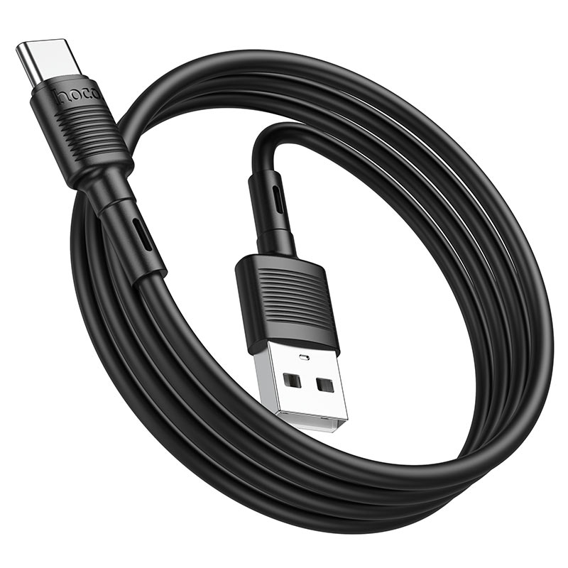 USB кабель Type-C HOCO X83 Victory (100см. 3.0A), черный